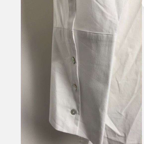 MarlaWynne Layers White Button-Up Shirt - Picture 6 of 8